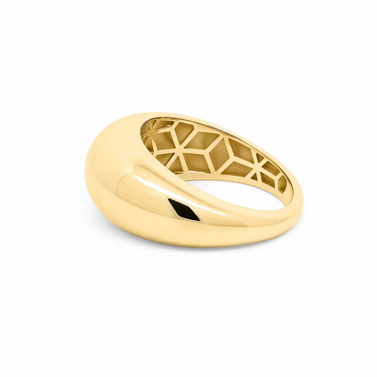 9ct Yellow Gold Domed Dress Ring