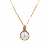 9ct Yellow Gold Mabe Pearl Pendant