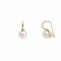 9ct Yellow Gold Freshwater Pearl Drop Earrings