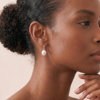9ct Rose Gold Baroque Pearl Drops