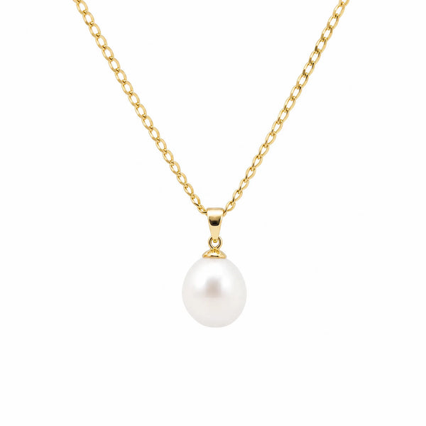 9ct Yellow Gold Baroque Pearl Pendant
