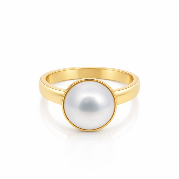 9ct Yellow Gold Mabe Pearl Ring