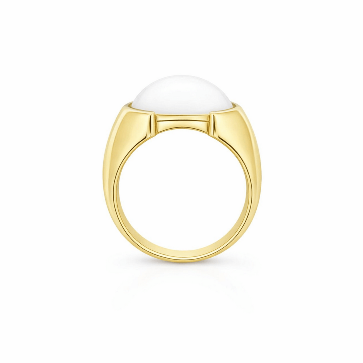 9ct Yellow Gold Oval Mabe Pearl Ring