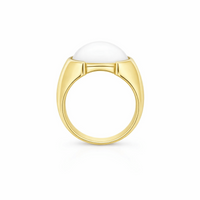 9ct Yellow Gold Oval Mabe Pearl Ring