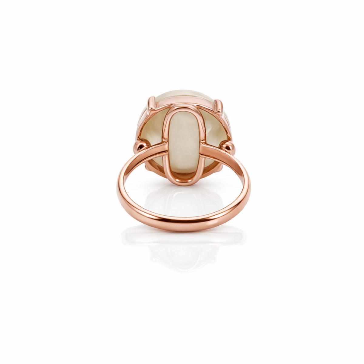 9ct Rose Gold Round Mabe Pearl Ring