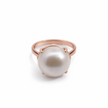 9ct Rose Gold Round Mabe Pearl Ring