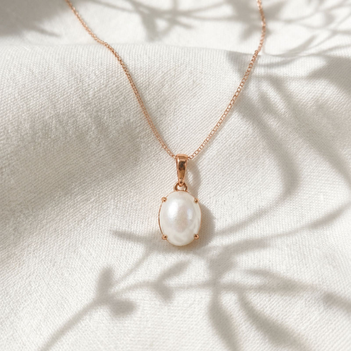 9ct Rose Gold Mabe Pearl Pendant
