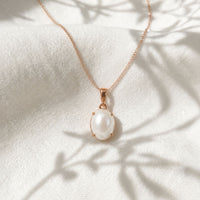 9ct Rose Gold Mabe Pearl Pendant