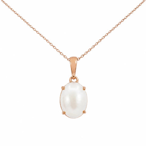 9ct Rose Gold Mabe Pearl Pendant