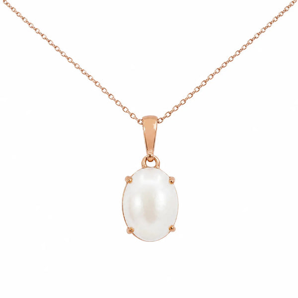 9ct Rose Gold Mabe Pearl Pendant
