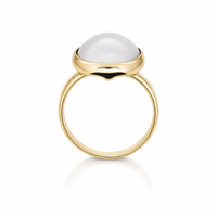 9ct Yellow Gold Round Mabe Pearl Ring