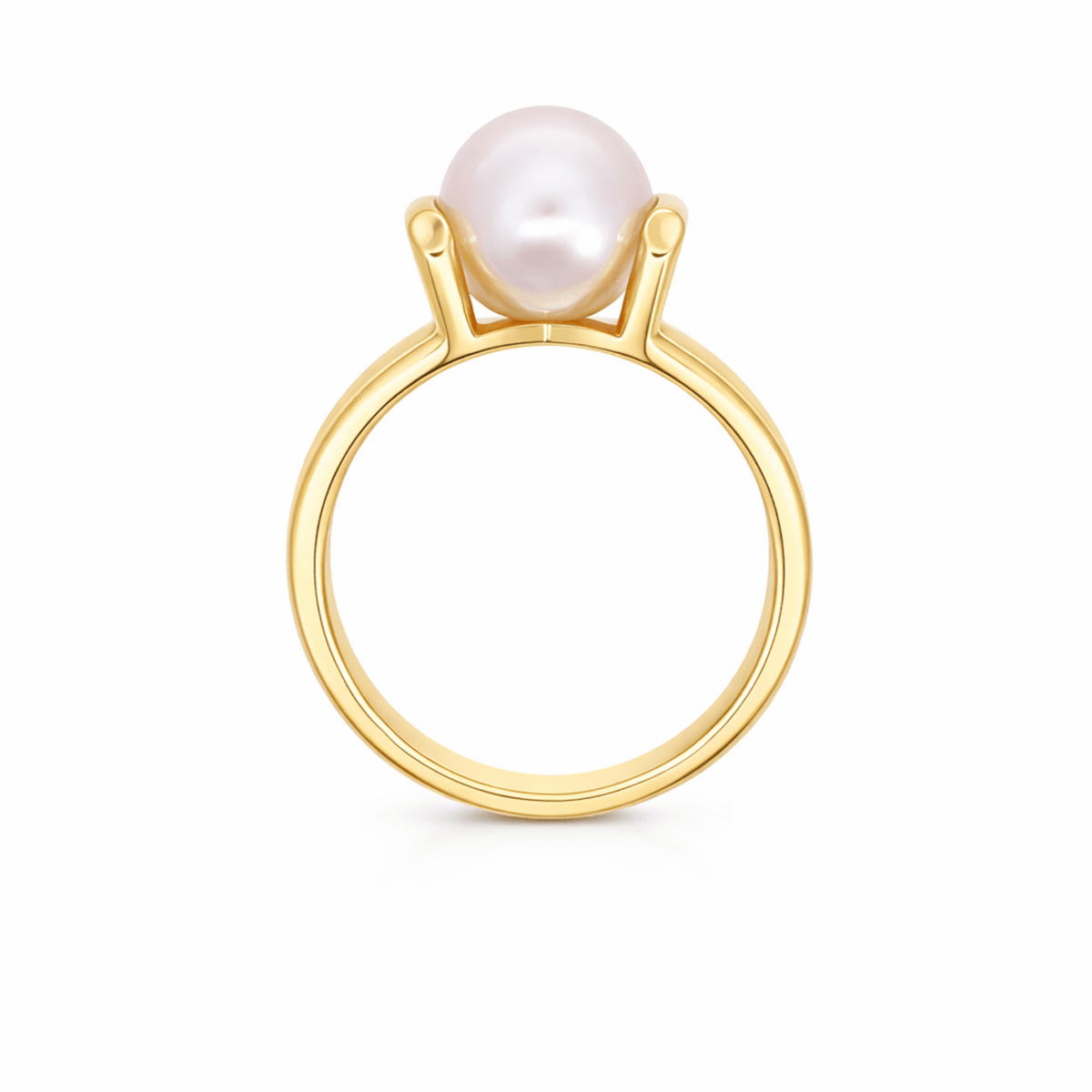 9ct Yellow Gold White Edison Pearl Ring