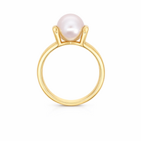 9ct Yellow Gold White Edison Pearl Ring