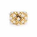 9ct Yellow Gold Freshwater Pearl Coco Ring
