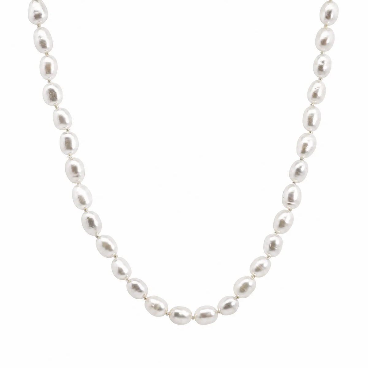 Freshwater Pearl Necklace With 9ct Yellow Gold Ball Clasp