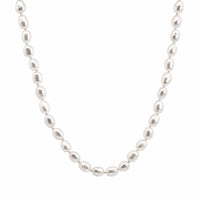 Freshwater Pearl Necklace With 9ct Yellow Gold Ball Clasp