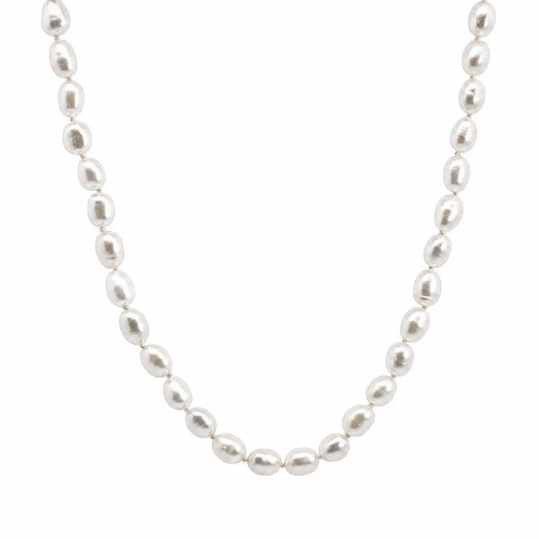 Freshwater Pearl Necklace With 9ct Yellow Gold Ball Clasp