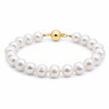 Freshwater Pearl Bracelet With 9ct Yellow Gold Clasp