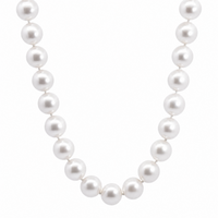 9ct Yellow Gold White Freshwater Seed Pearl Necklace