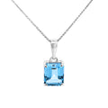 Sterling Silver Blue Topaz Pendant