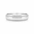 Sterling Silver Ring With Milgrain Edge
