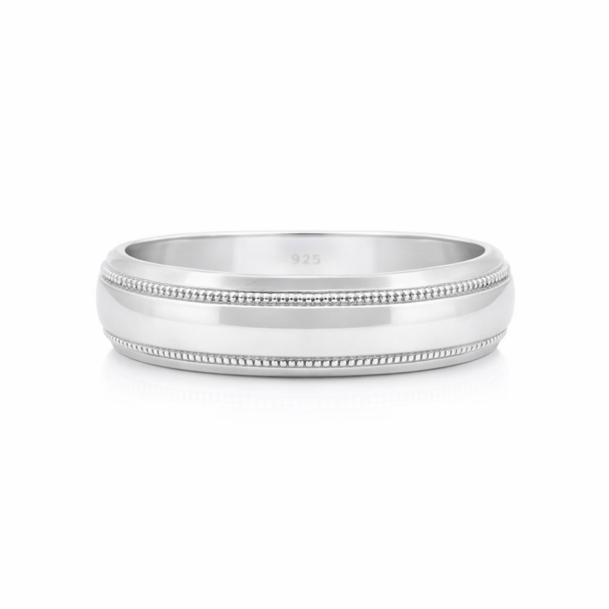 Sterling Silver Ring With Milgrain Edge