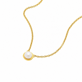 Najo Moonbeam Yellow Gold Plated Pearl Necklace