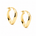 Najo Gold Plated Eddy Hoop Earrings