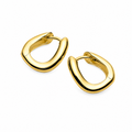 Najo Balm Yellow Gold Plated Huggie Earrings