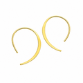 Najo Arc Yellow Gold Plated Earrings