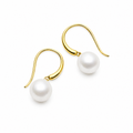 Najo Ocean Glow Yellow Gold Plated Freshwater Pearl Drop Earrings