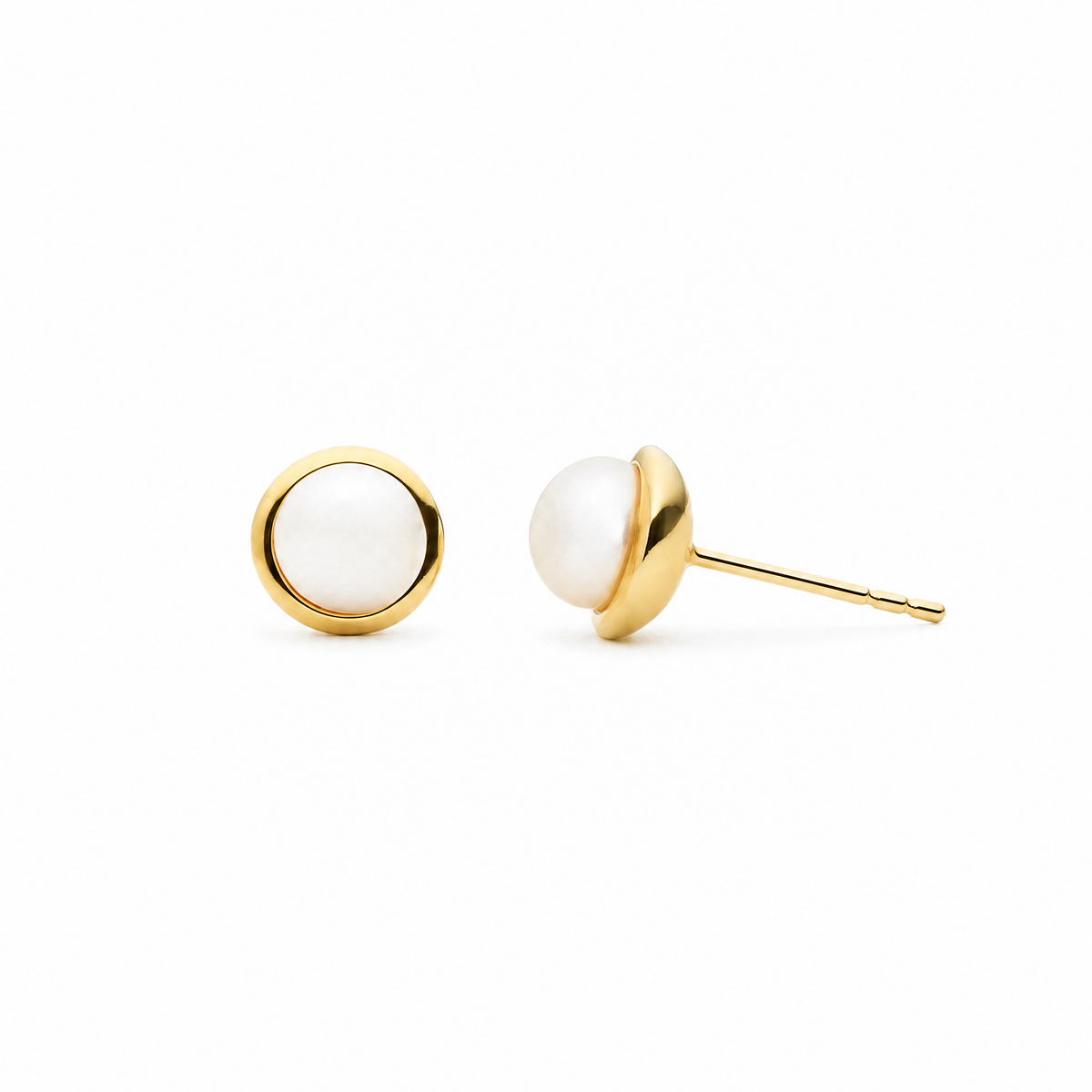 Najo Moonbeam Pearl Stud Earrings