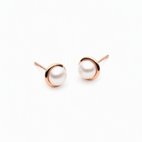 Najo Moonbeam Pearl Stud Earrings