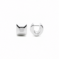 Najo Halo Cubic Zirconia Huggie Earrings