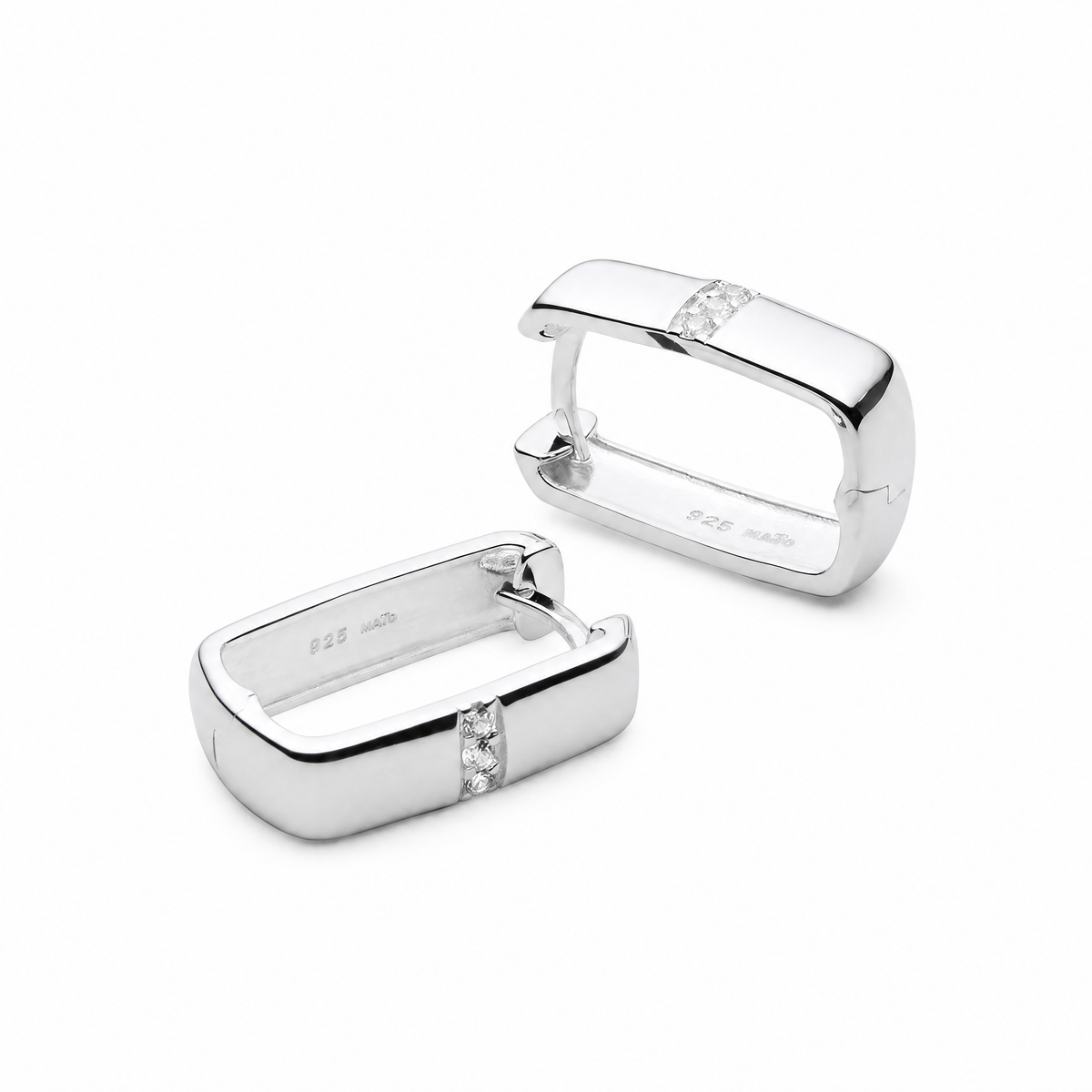 Najo Starlight Cubic Zirconia Huggie Earrings