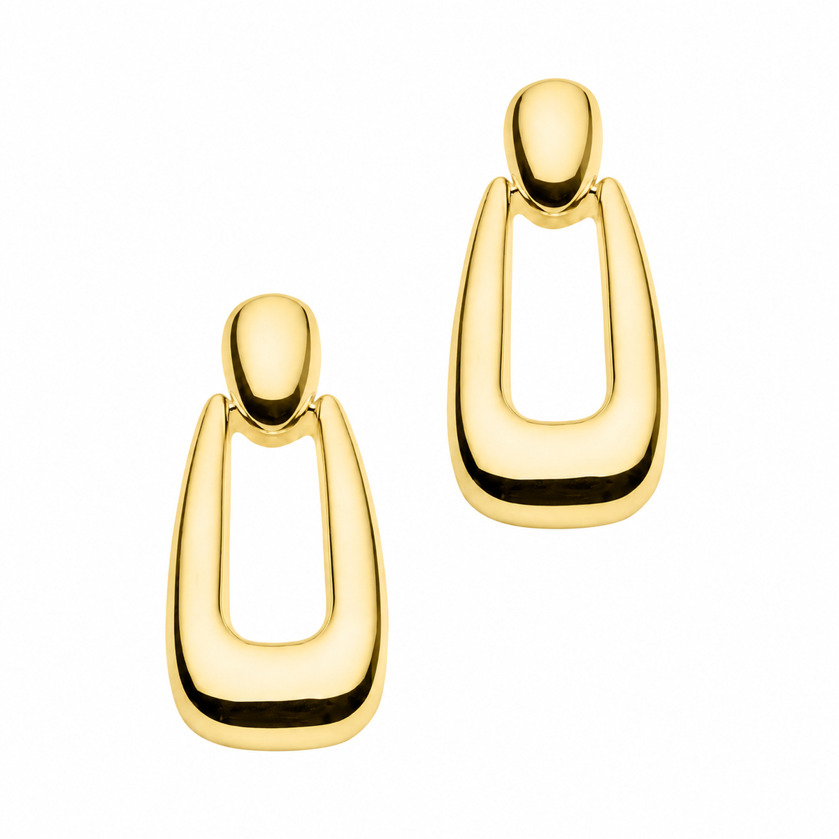 Najo Haze Yellow Gold Plated Drop Earrings