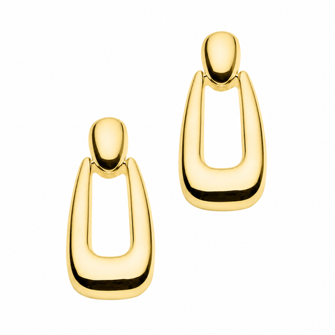 Najo Haze Yellow Gold Plated Drop Earrings