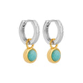 Najo Solace Two Tone Amazonite Huggie Earrings