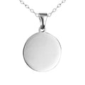 Sterling Silver Engravable 16mm Round Disc