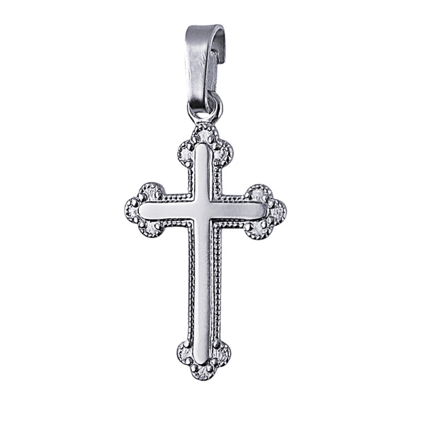 9ct White Gold Fancy Cross - alternate view
