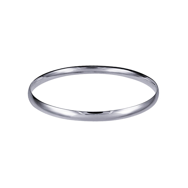 Sterling Silver 54mm Solid Comfort Fit Bangle - alternate view