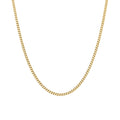 9ct Gold Fine Diamond Cut Curb 55cm Chain