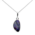 Sterling Silver Australian Opal Bezel Set Pendant