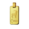 Capricorn | 9ct Yellow Gold Rectangular Zodiac Pendant