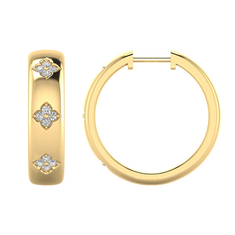 Gold Vermeil 22ct Lab Grown Diamond Huggies