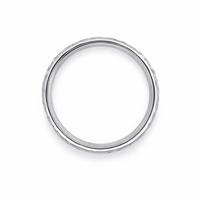 Stainless Steel Hammer Finish Men's Wedding Ring