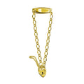 Sterling Silver Triple Hard Gold Plated Baby ID Bracelet