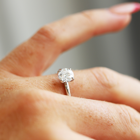 The Emma | 1.02ct Round Lab Grown Diamond Engagement Ring - alternate view