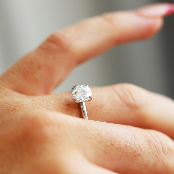 The Emma | 1.02ct Round Lab Grown Diamond Engagement Ring - alternate view