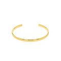 9ct Yellow Gold Silver Filled Cuff Bangle